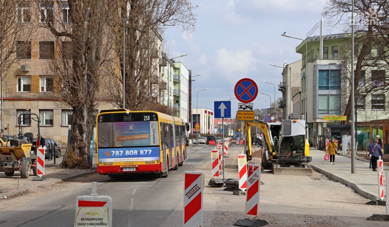 Prace przy modernizacji ważnych ulic w Kielcach 