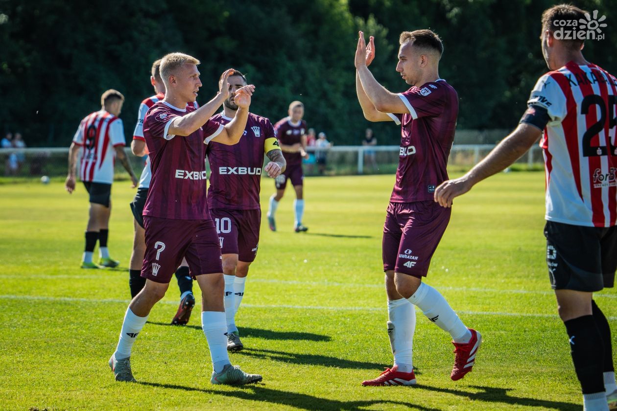 Dawid Błanik i Bartłomiej Smolarczyk po meczu z Cracovią 