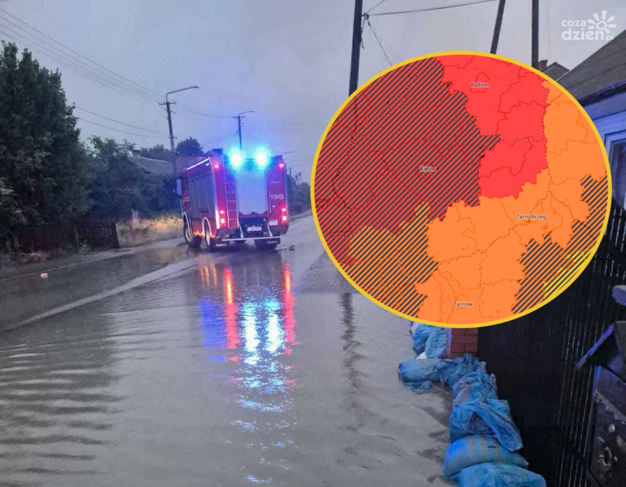 Niż genueński nad Świętokrzyskiem