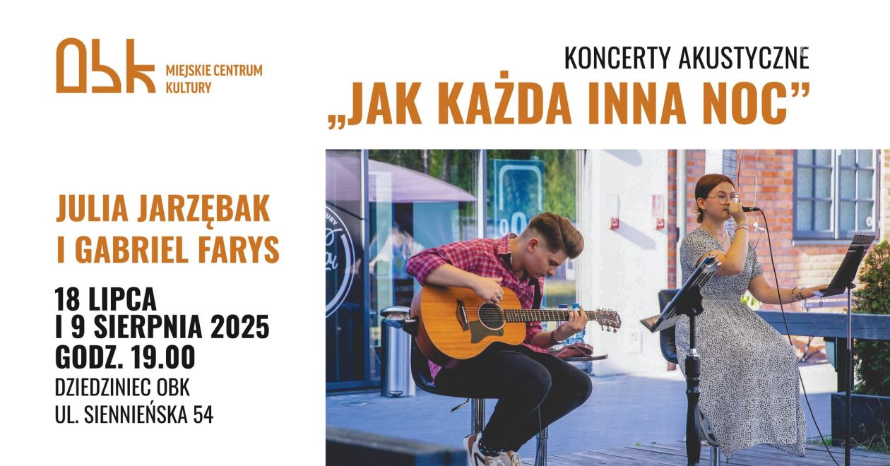 Letnie koncerty na dziedzińcu OBK