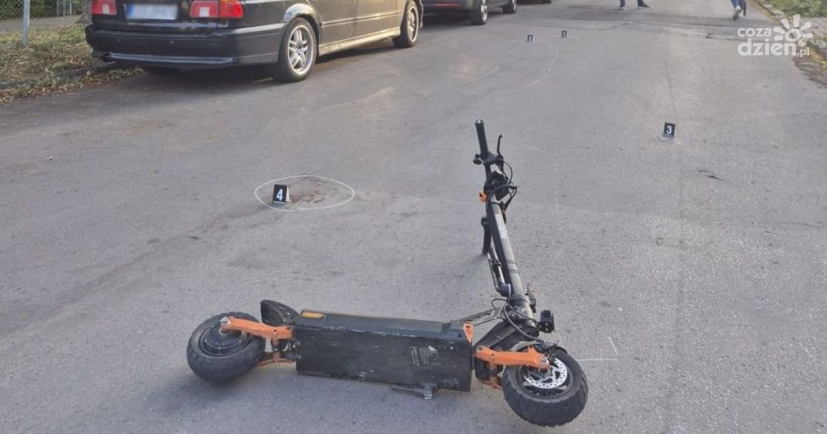 13-latek przewrócił się na hulajnodze elektrycznej. Trafił do szpitala