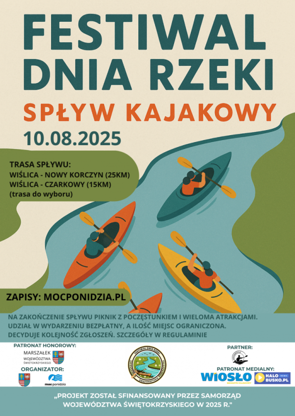 II Festiwal Dnia Rzeki – ruszyły zapisy na kajakową przygodę