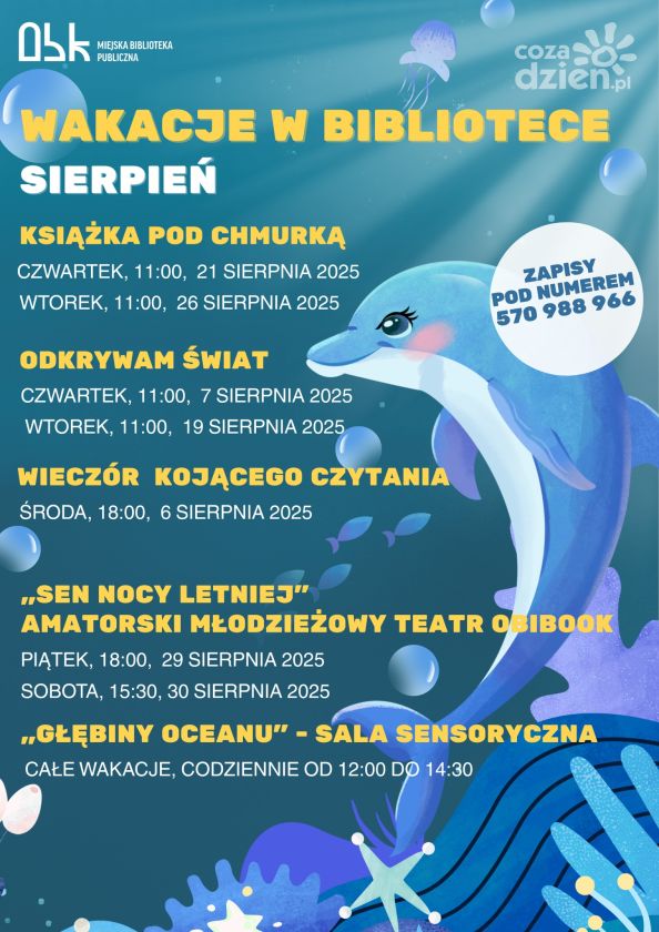Sierpniowe zajęcia w ostrowieckiej bibliotece