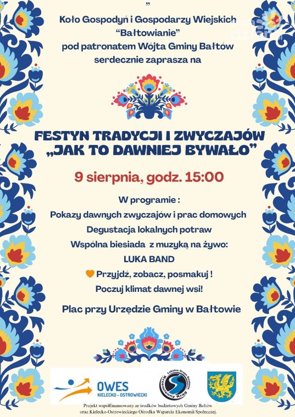Bałtów zaprasza na święto tradycji i folkloru