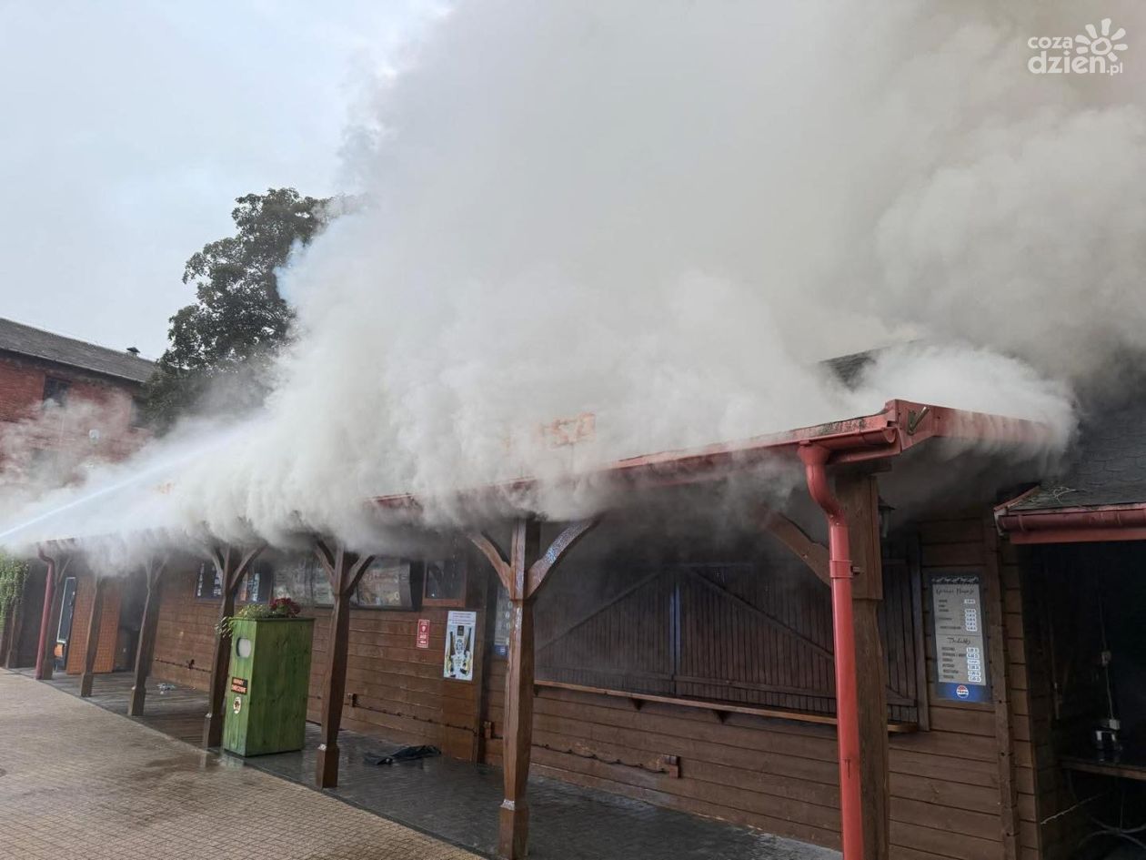 Pożar lokalu gastronomicznego w Bałtowie