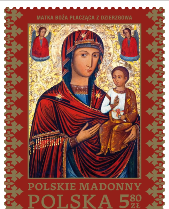 Madonna z Dzierzgowa na okolicznościowym znaczku pocztowym