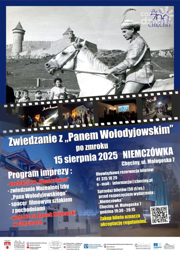 Zwiedzanie z Panem Wołodyjowskim po zmroku już jutro w Chęcinach