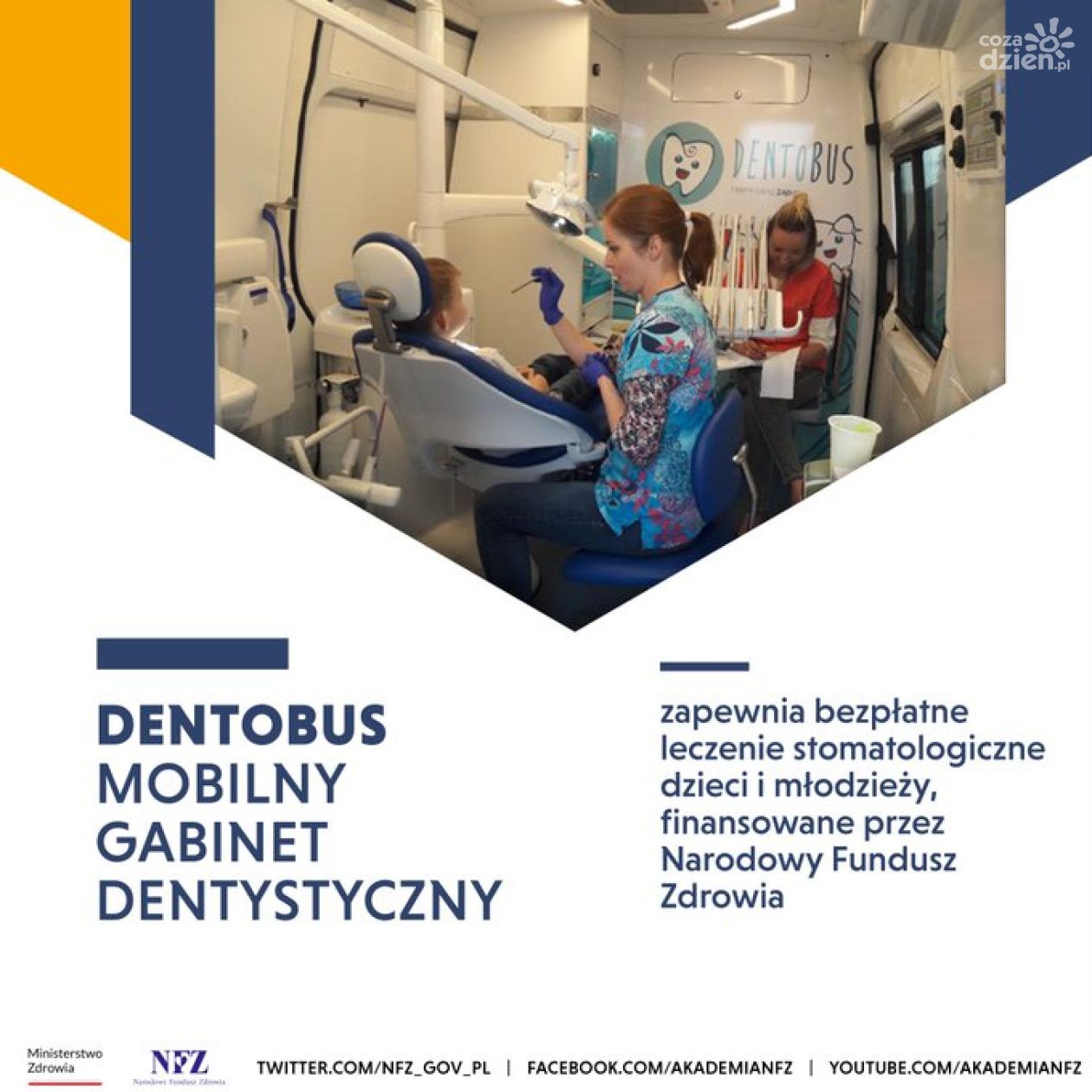 Gabinet dentystyczny przed ostrowieckimi podstawówkami 