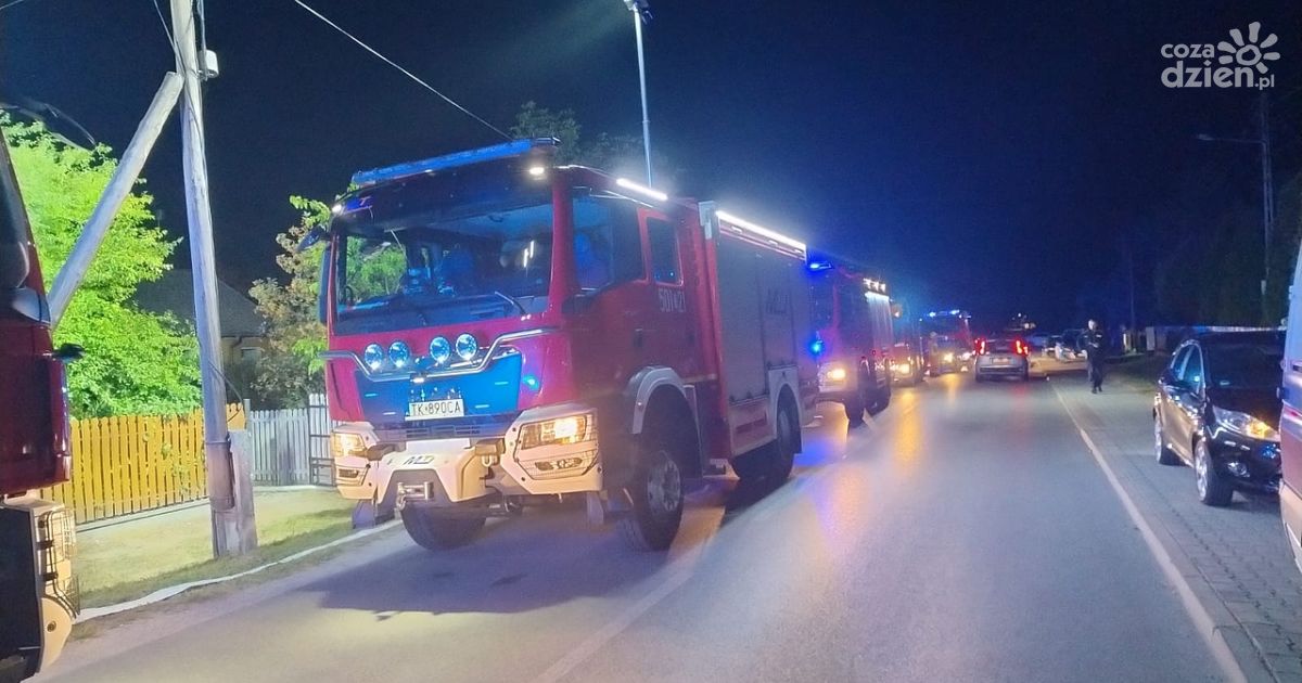 Tragiczny pożar w Rytwianach - odnaleziono zwęglone ciało