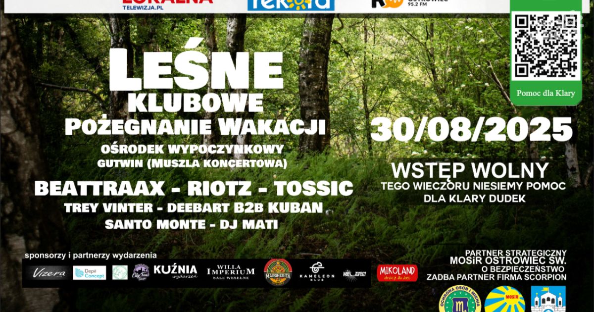 Klubowe granie na leśnej polanie na Gutwinie