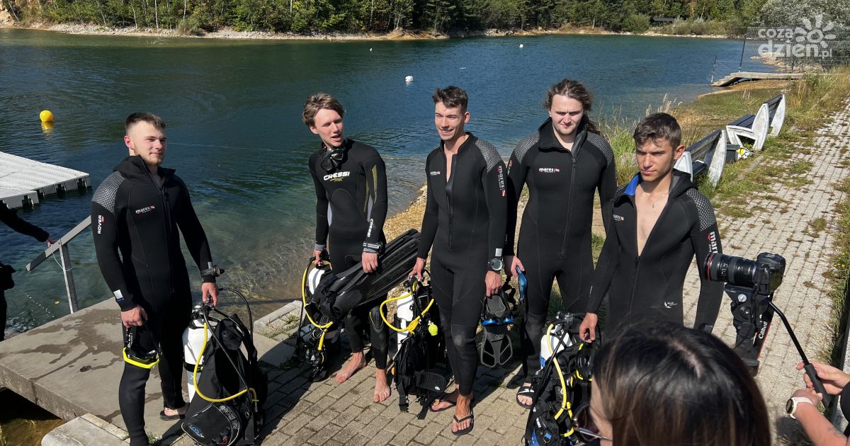 Egzamin na płetwonurka organizowany przez OHP w Kielcach