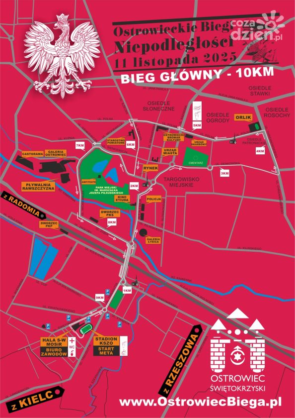 Wracamy na ulice miasta! Ruszają zapisy do Ostrowieckiego Biegu Niepodległości 2025!
