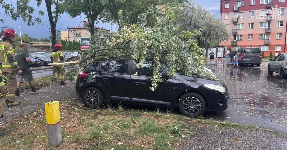Burze, ulewy i gradobicia nad Świętokrzyskiem – Skarżysko-Kamienna pod wodą
