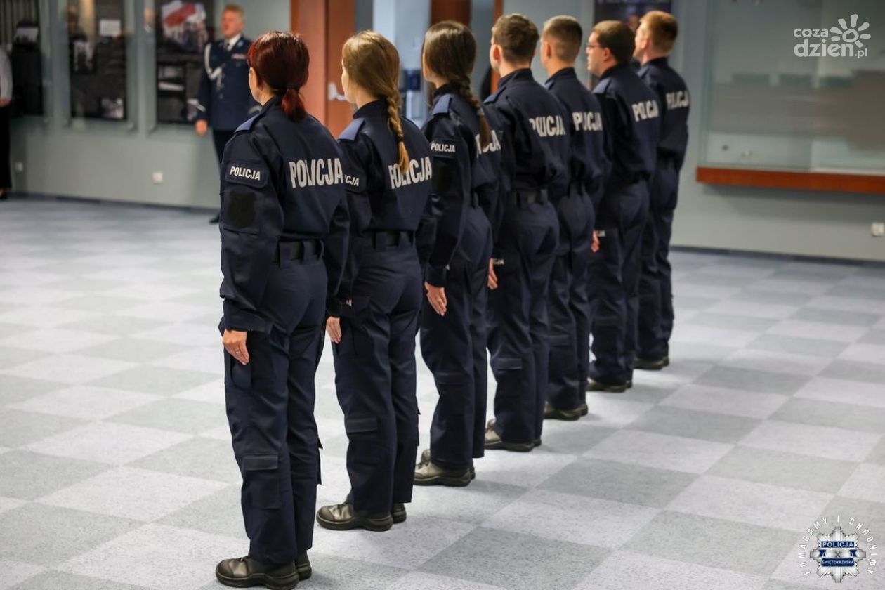 Nowi policjanci zasilą jednostki garnizonu świętokrzyskiego
