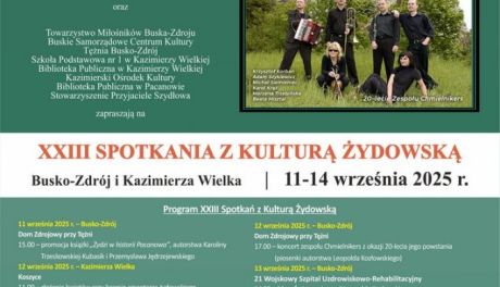 Kazimierza Wielka uczci pamięć i tradycję – XXIII Spotkania z Kulturą Żydowską już 12 września