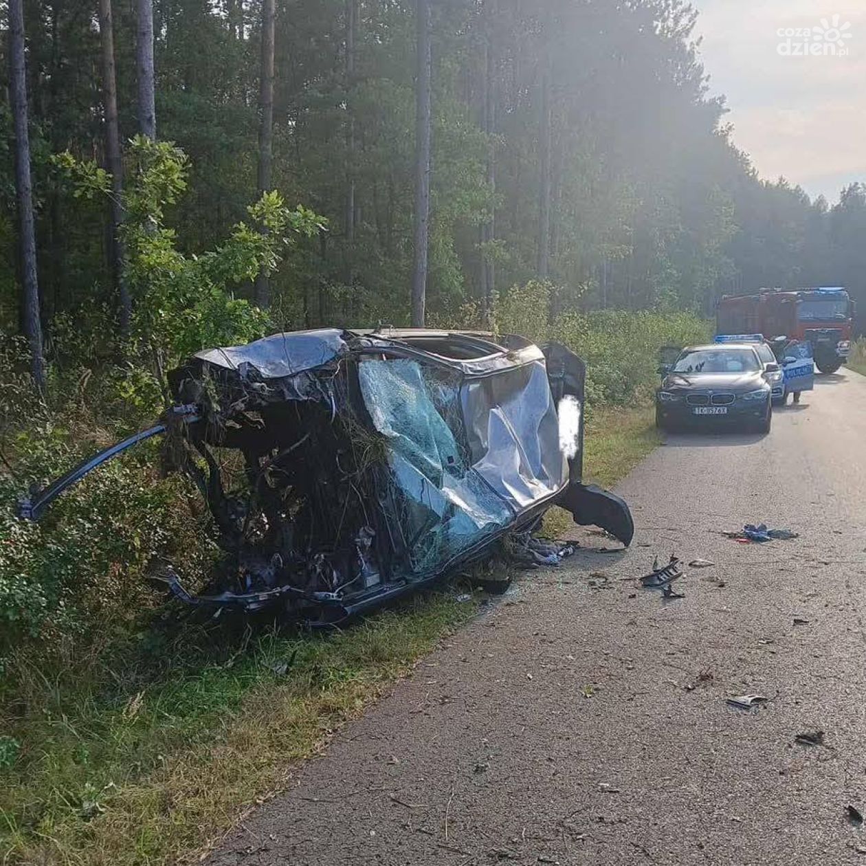 Honda na poboczu, kierowcy brak. Policja bada sprawę
