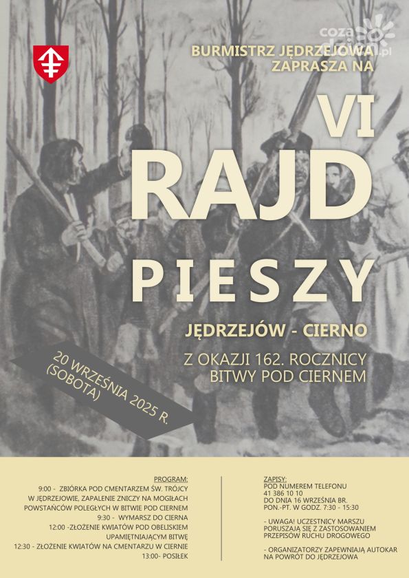 Pieszo śladami historii – VI Rajd w rocznicę bitwy pod Ciernem już 20 września