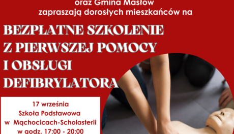 Bezpłatne szkolenie z pierwszej pomocy dla mieszkańców gminy Masłów
