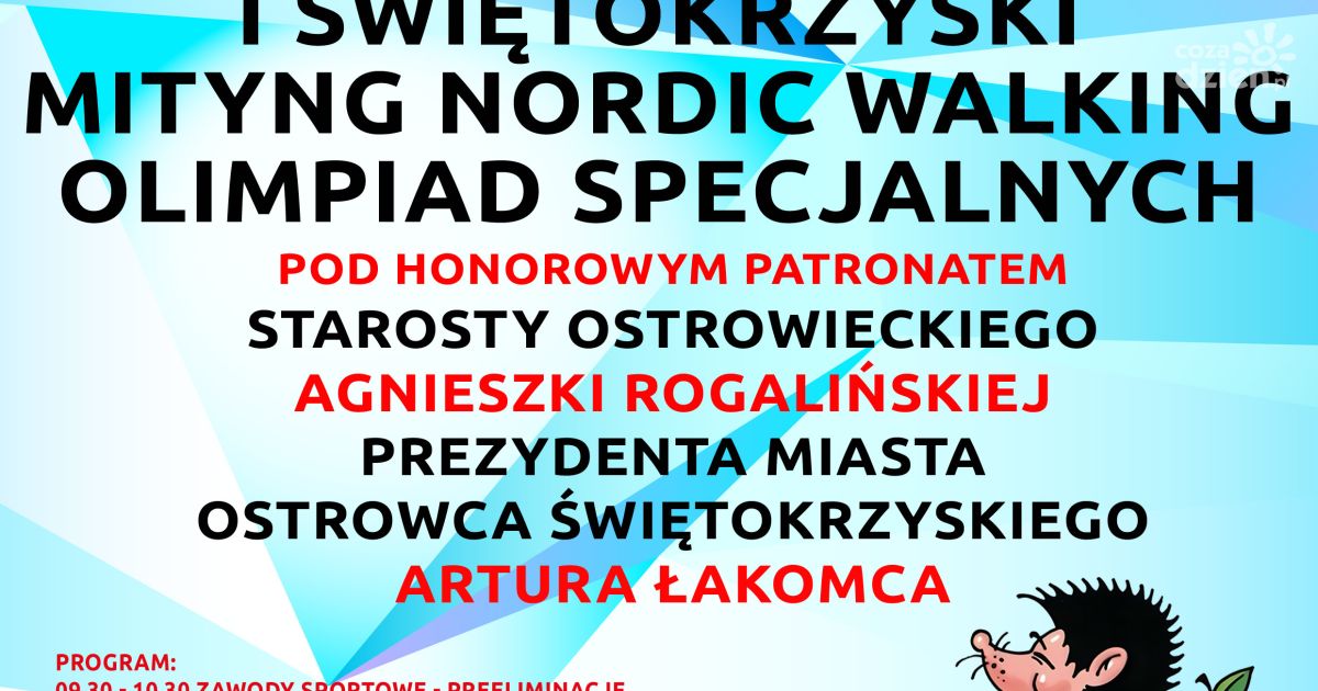W piątek Świętokrzyski Mityng Nordic Walking Olimpiad Specjalnych