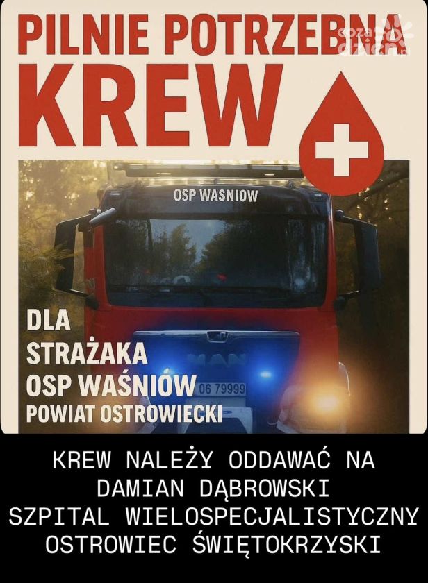 Strażak i pielęgniarz potrzebuje pomocy 