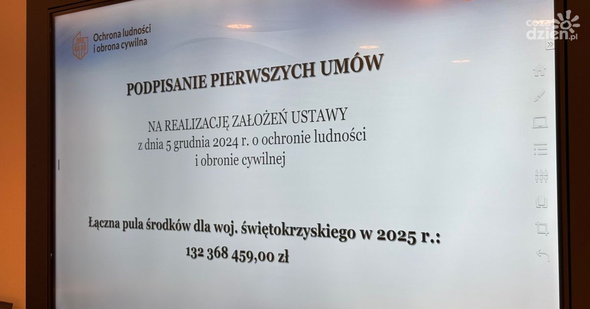 Wojewoda Józef Bryk podpisał pierwsze umowy w ramach Programu Ochrony Ludności i Obrony Cywilnej