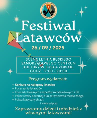 Kolorowe niebo nad Buskiem-Zdrojem. Już jutro Festiwal Latawców!