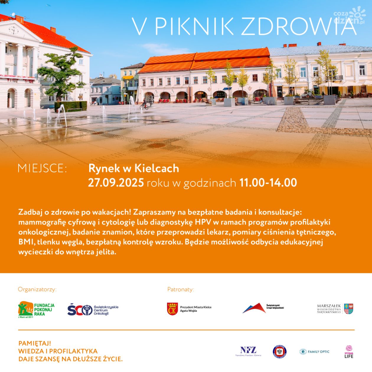 V Piknik Zdrowia w Kielcach już jutro