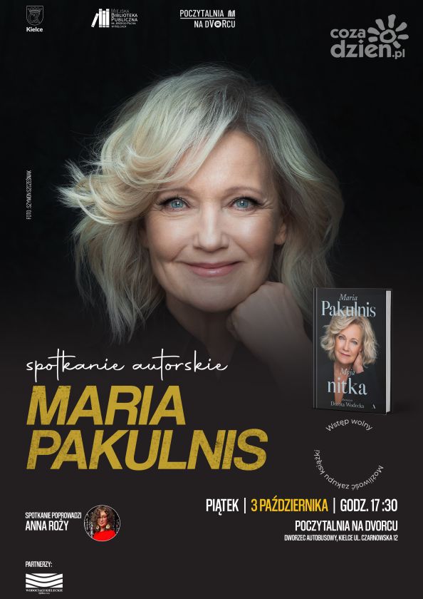 Spotkanie autorskie z Marią Pakulnis w Poczytalni na Dworcu