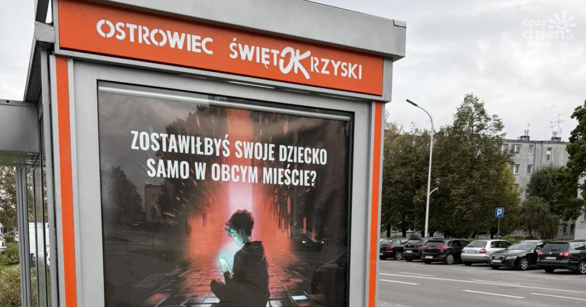 Kampania „Warszawa chroni dzieci” także w Ostrowcu. Plakaty przypominają o bezpieczeństwie najmłodszych w sieci