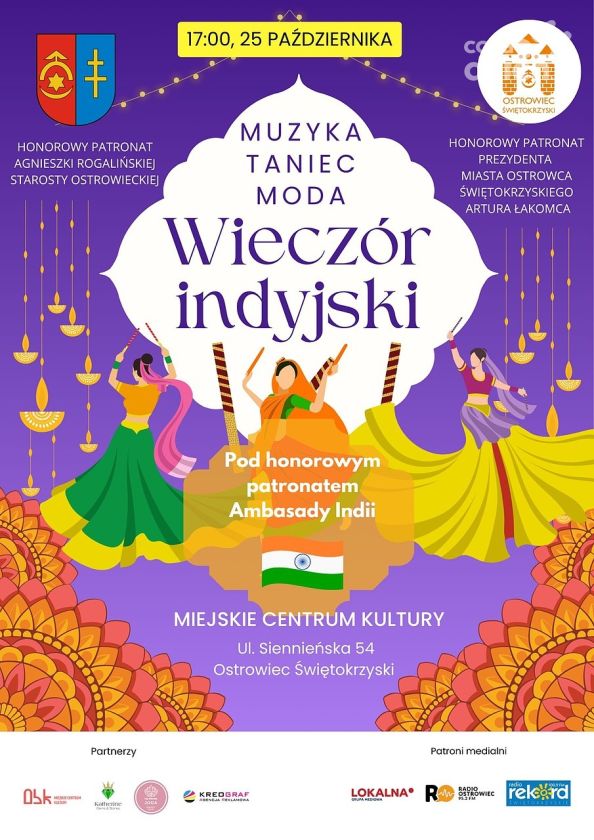 Magia Indii w Ostrowcu Św. - przed nami „Wieczór Indyjski” w Miejskim Centrum Kultury