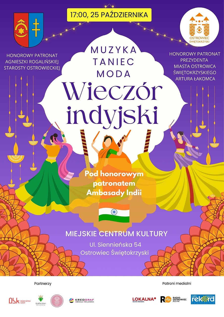 Magia Indii w Ostrowcu Św. - przed nami „Wieczór Indyjski” w Miejskim Centrum Kultury