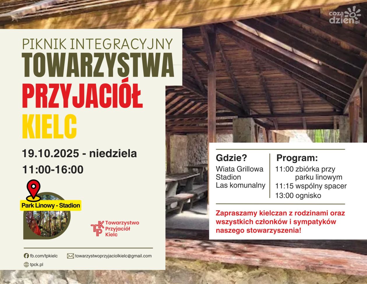 Piknik integracyjny Towarzystwa Przyjaciół Kielc już w niedziele 