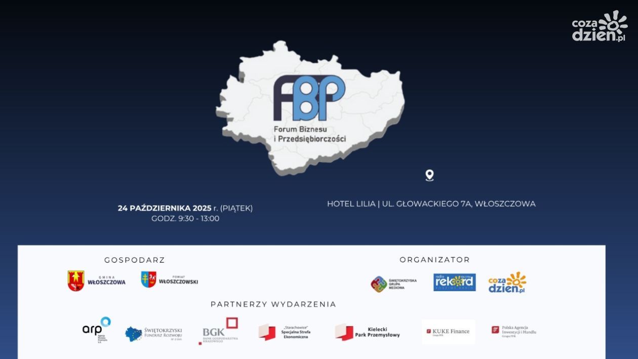 Włoszczowa 2025: Forum Biznesu i Przedsiębiorczości już 24 października