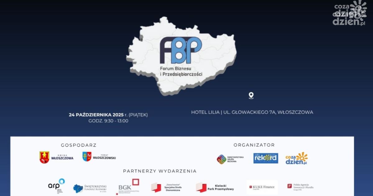 Włoszczowa 2025: Forum Biznesu i Przedsiębiorczości już 24 października