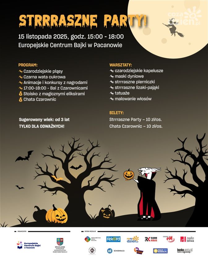 Strrrasznie fajna zabawa już wkrótce! Czas na najbardziej upiorną imprezę roku