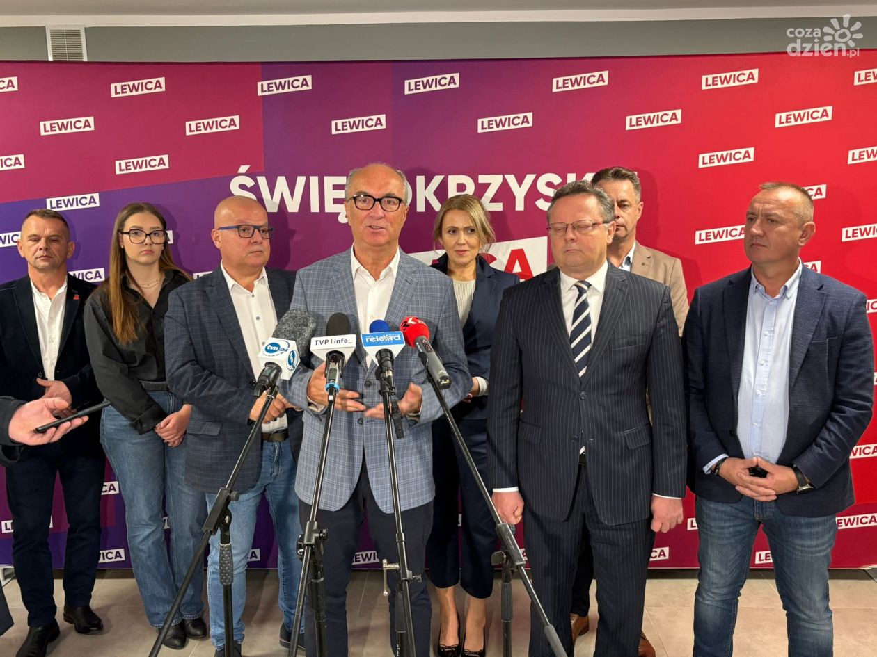 Lewica stawia na mieszkalnictwo i energetykę. Włodzimierz Czarzasty i Andrzej Szejna na konferencji w Kielcach