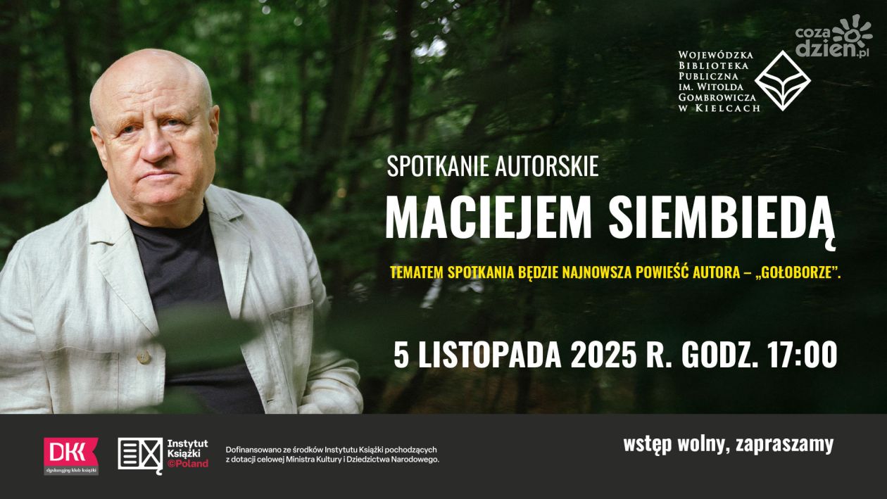 Spotkanie autorskie z Maciejem Siembiedą w kieleckiej bibliotece