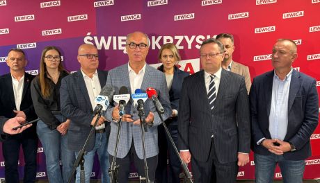 Lewica stawia na mieszkalnictwo i energetykę. Włodzimierz Czarzasty i Andrzej Szejna na konferencji w Kielcach