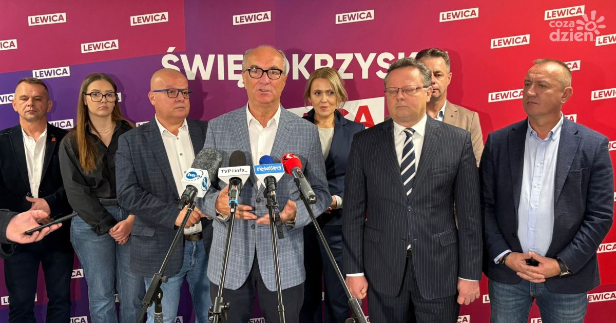 Lewica stawia na mieszkalnictwo i energetykę. Włodzimierz Czarzasty i Andrzej Szejna na konferencji w Kielcach