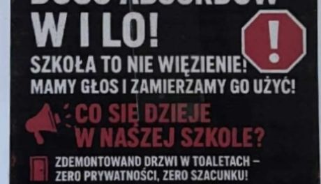 Uczniowie I LO buntują się przeciw zakazom i decyzjom dyrekcji