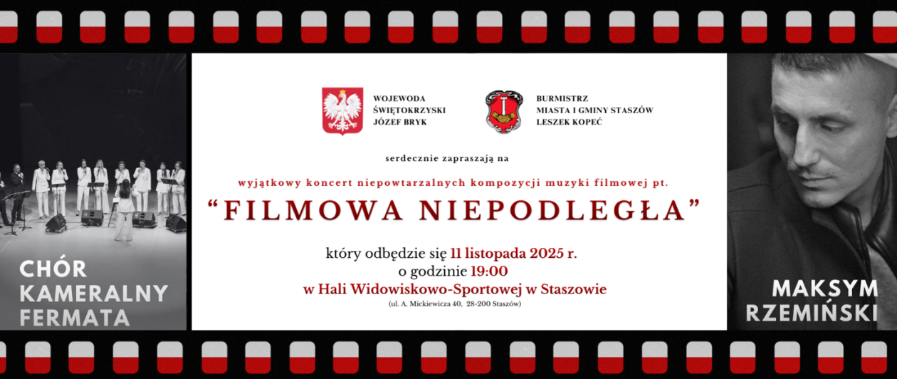 „Filmowa Niepodległa” – muzyczna uczta na Święto Niepodległości w Staszowie
