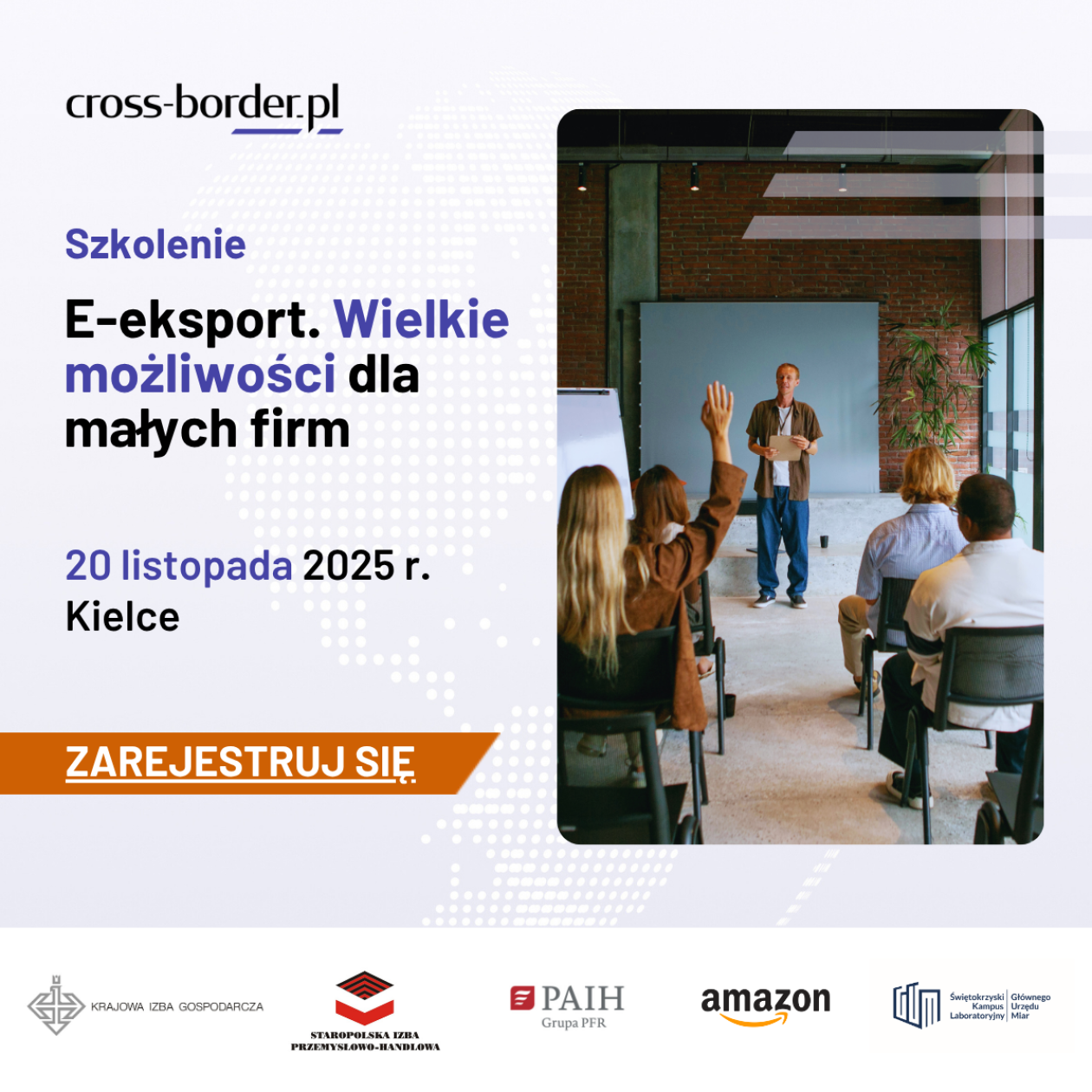 E-eksport. Wielkie możliwości dla małych firm – bezpłatne szkolenie w Kielcach