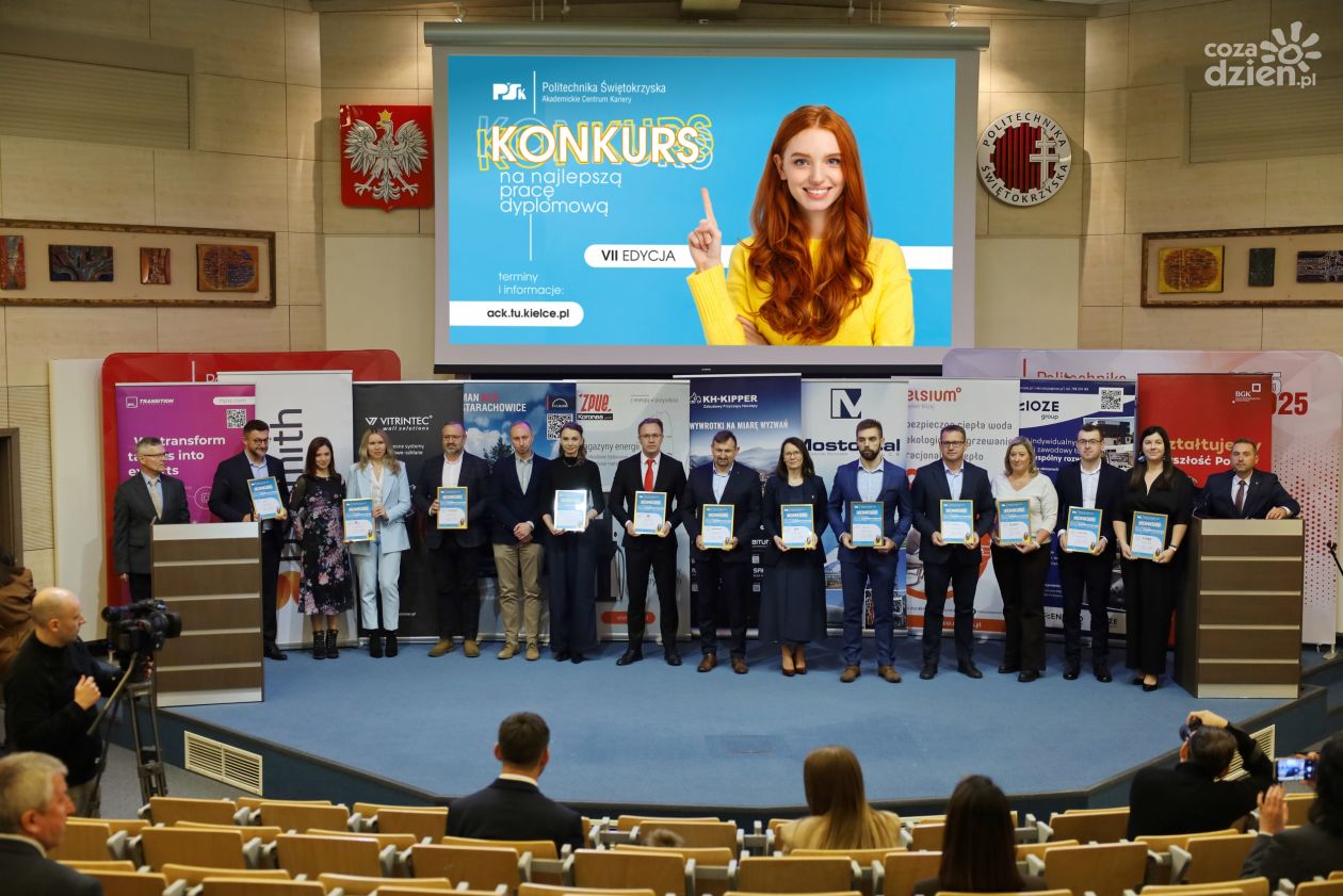 Najzdolniejsi studenci Politechniki Świętokrzyskiej z nagrodami