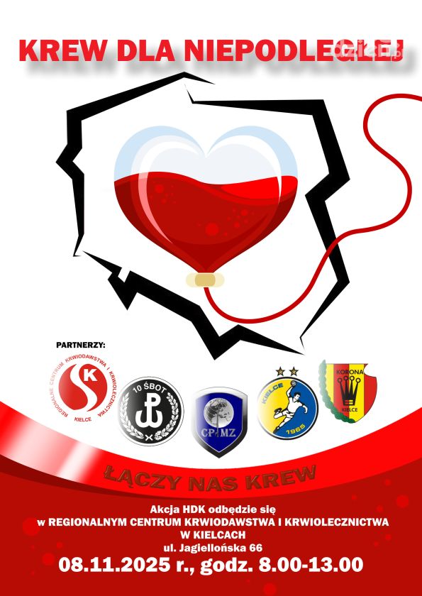 Jutro oddaj krew dla Niepodległej w Kielcach