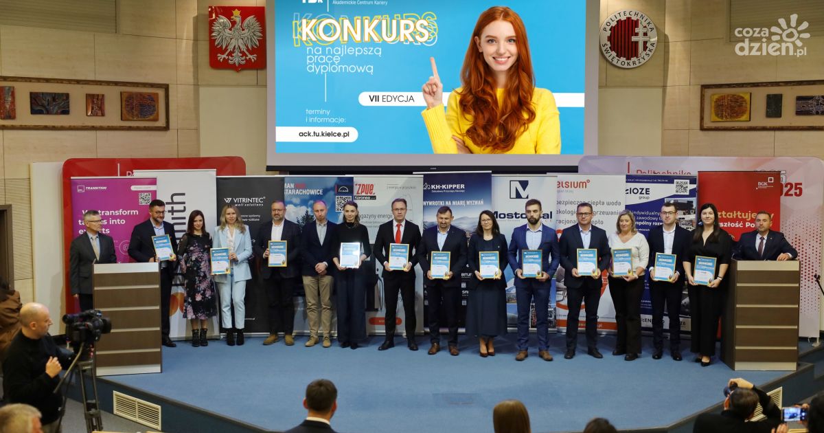 Najzdolniejsi studenci Politechniki Świętokrzyskiej z nagrodami