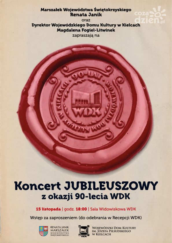 Już w tę sobotę koncert jubileuszowy „Przebojem przez 90 lat” w WDK w Kielcach