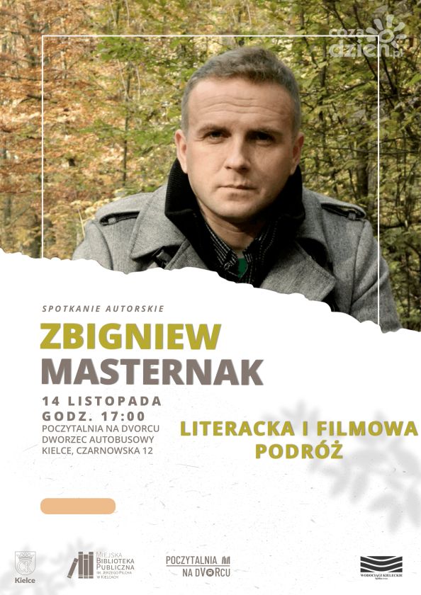Spotkanie z Zbigniewem Masternakiem w kieleckiej bibliotece. Literacka i filmowa podróż z pisarzem z Gór Świętokrzyskich