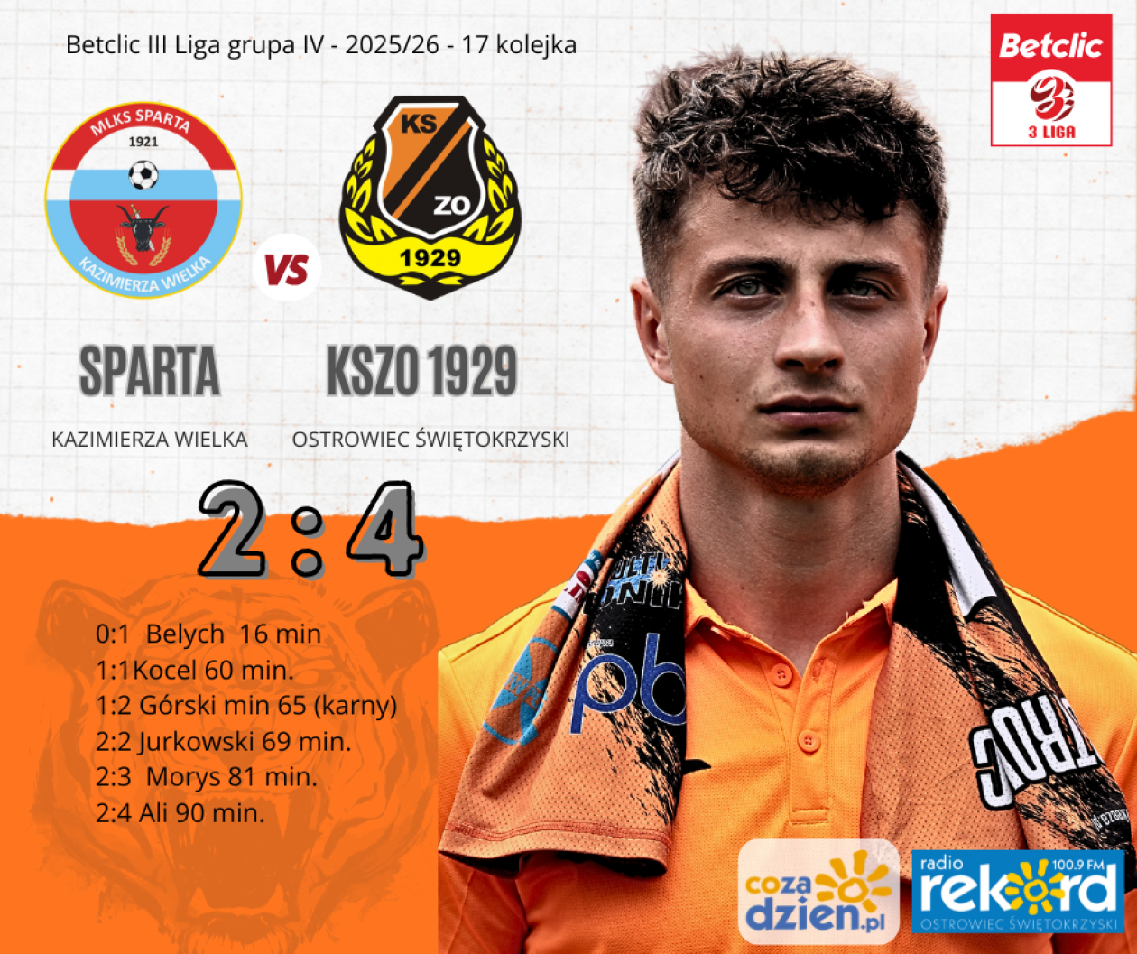 Skazana na pożarcie Sparta postraszyła KSZO