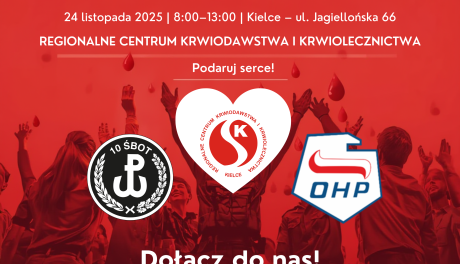 „Łączy nas krew” – akcja krwiodawstwa w Kielcach już 24 listopada