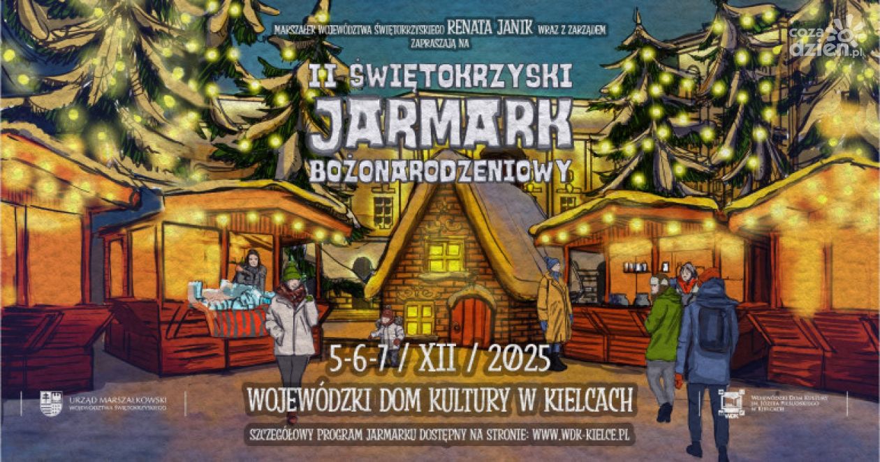 II Świętokrzyski Jarmark Bożonarodzeniowy już 5–7 grudnia w Kielcach